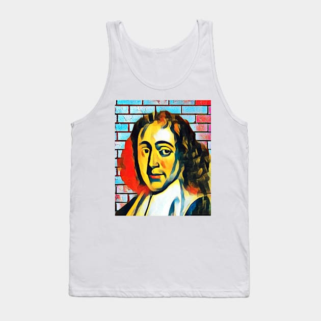 Baruch Spinoza Abstract Portrait | Baruch Spinoza Artwork 3 Tank Top by JustLit